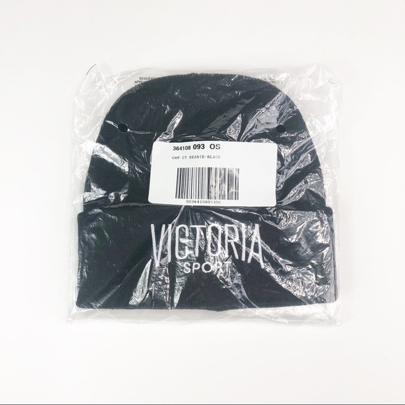 Victoria’s Secret Sport Logo Beanie Hat NEW - Picture 4 of 4